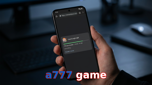 Main screen of A777 Game apk page for PK players