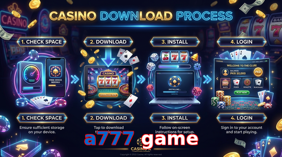 Game list for A777 Game download section